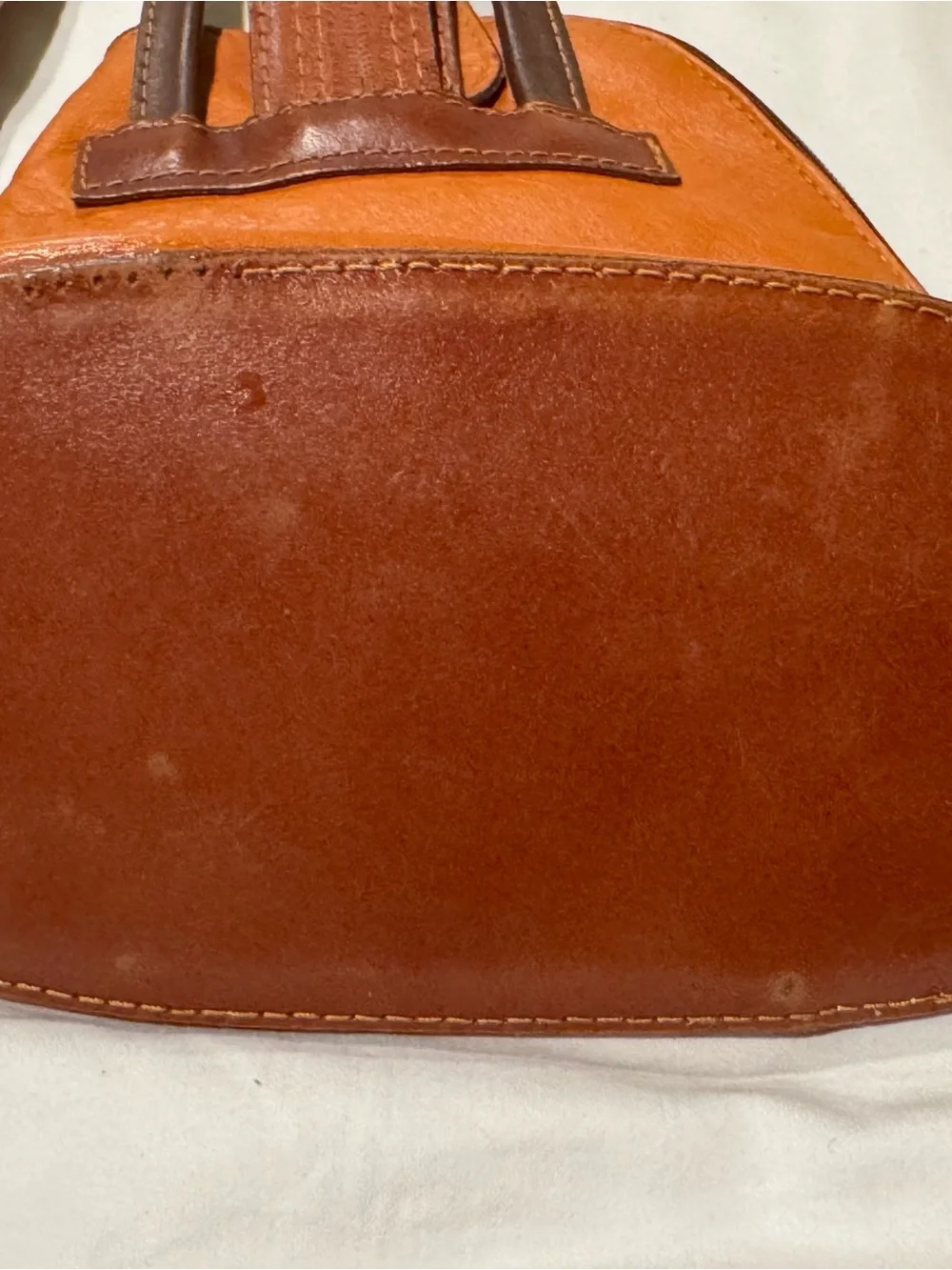 Vera Pelle Italian Leather Convertible Mini Backpack Bag - Easy DIY Restoration